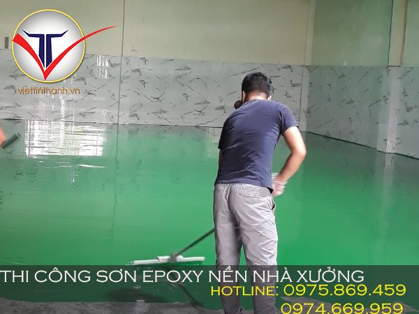 thi công sơn epoxy nền nhà xưởng